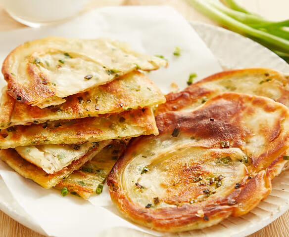 Scallion Pancake/Panqueque de cebolla