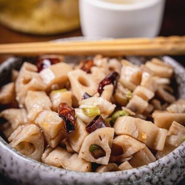 Spicy Lotus Root(spicy) /Dados de raíz de loto